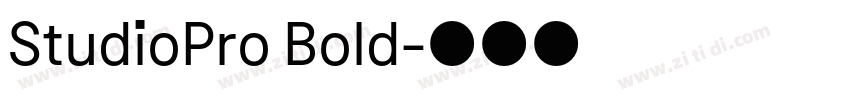 StudioPro Bold字体转换